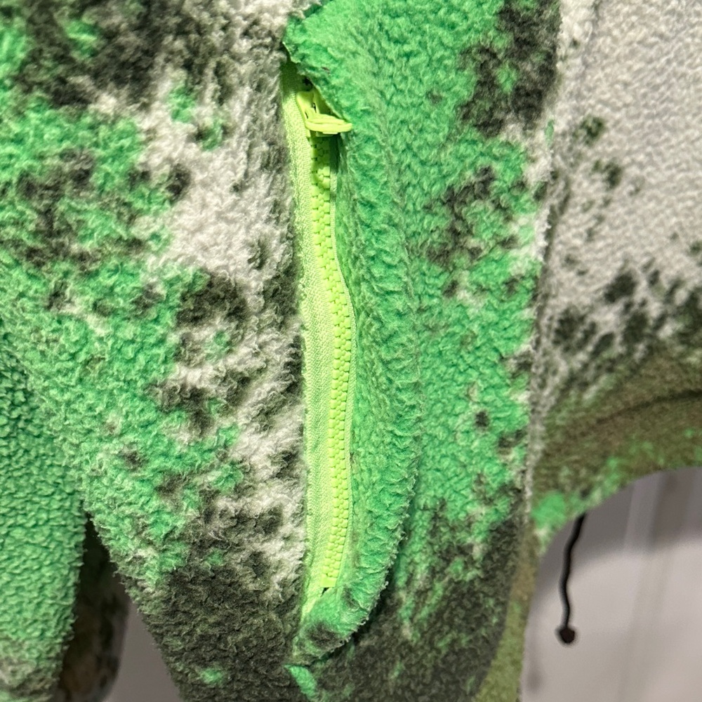 Nike Sport Essentials Half-Zip Sherpa Pullover Green and Brown 3XL - Picture 4 of 9